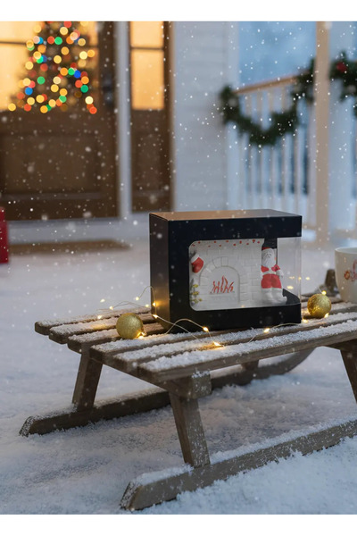 Herum Ceramic fireplace, with scented candle inside, HANDMADE, soy wax, wooden wick