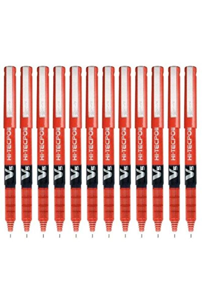 Pilot أقلام هاي-تك بوينت 0.5 حمراء، 12 قلمًا