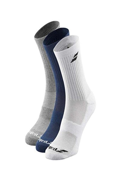 BABOLAT Tennis Socks with Logo - Pack of 3 Pairs | Ribbed Support and Ventila...