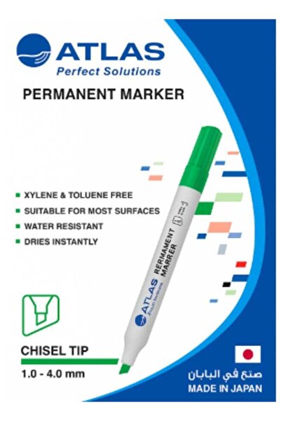Atlas Green Permanent Highlighter - Set of 12