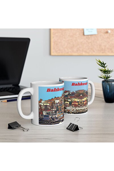 BASKIBAZAR Since 2020 Balikesi̇r Series - Balikesi̇r Panoramic - Printed Mug - Product Is 1 (One) Piece