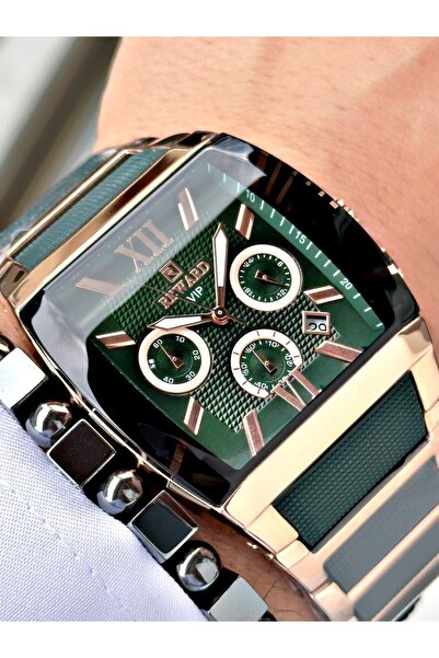 Reward Yeşil Renk Silikon Metal Kare Model Fonksiyonlu Orjinal Erkek Kol Saat...