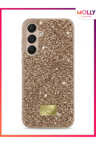 Molly حافظة سيليكون فاخرة من هاني جولد ستارلايت لهاتف سامسونج جالاكسي A35