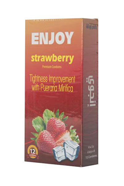 Enjoy Pack of 12 Premium Strawberry Condoms