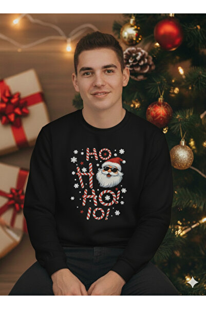 one button Hanorac unisex cu design special de Anul Nou, imprimat, cu gâtul r...