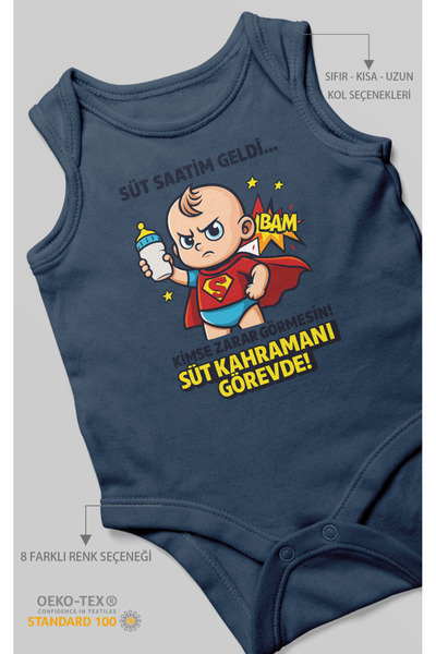 MorivoKids My Milk Time Has Arrived, Nobody Gets Hurt Printed Baby Bodysuit –...