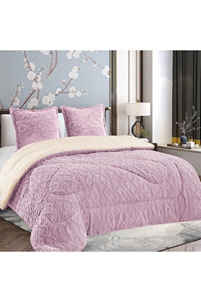 Dormy Thick Cocolino Duvet with Fur Wave V4 Lilac 200x230 cm