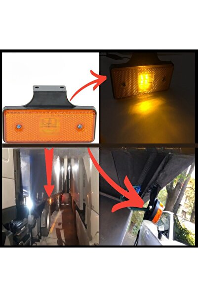 OEM Set 4 lampi, indicator lateral de lumina, utilizate la remorca, camion, rulota, semiremorca, utilaje