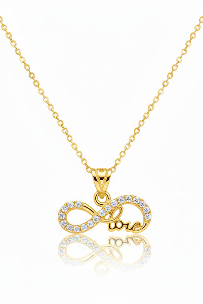 Baleno Concept 925 Ayar Gümüş Sonsuzluk Temalı Aşk Kolye - Sevgililer Günü He...