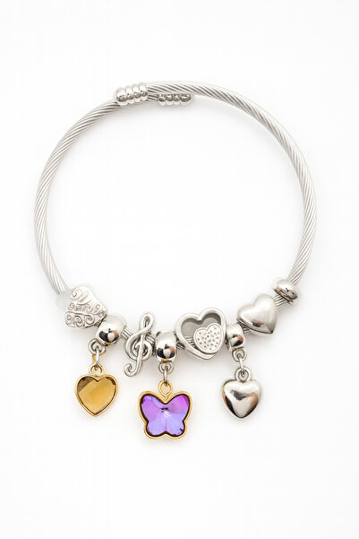 MakeWell سوار للأطفال من الفولاذ المقاوم للصدأ غير قابل للتلطيخ بتصميم هيلو ك...