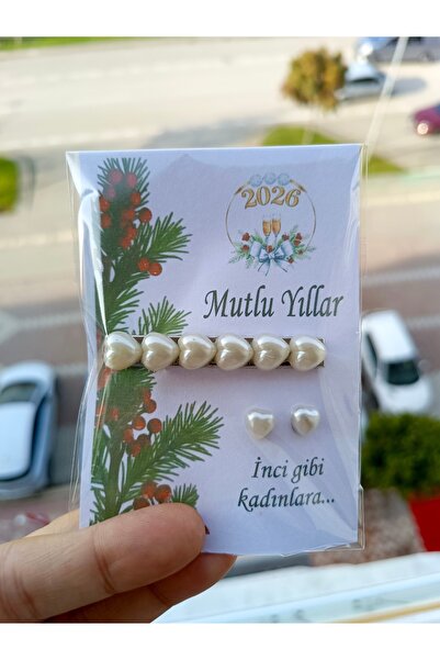 BursaTasarımDünyası 2026 new year, christmas, new year's gift card heart pear...