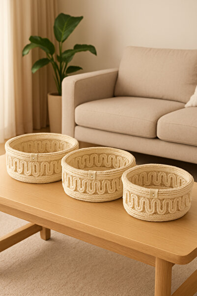 Ahs Tasarım Tirikotlu 3, Decorative Basket