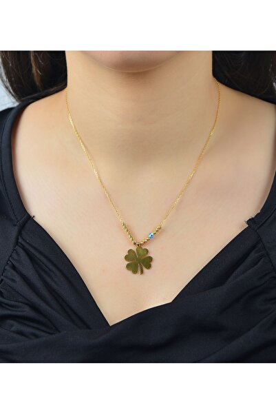 kuyumcu nurettin 6.50 Gr (Gram) Dorika Yonca Kolye 22 Ayar Altın