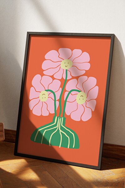 Base Concept Poster cu design modern decorativ floral (încadrat)