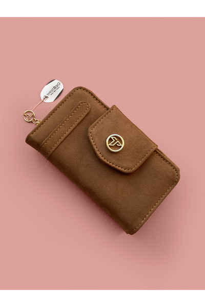 westbag Kadın Süet Çok Bölmeli Cüzdan Kutulu Hediyelik