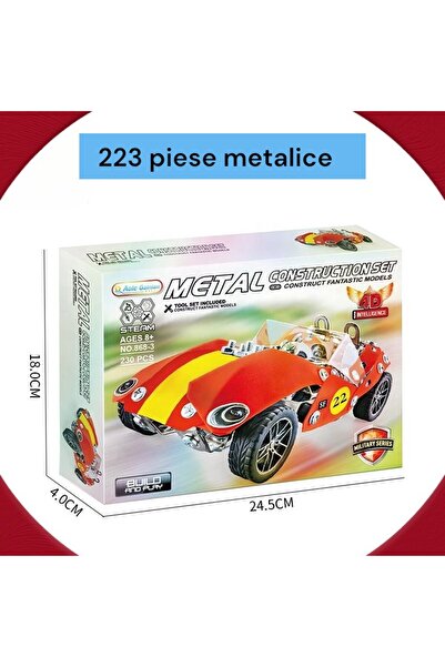 OEM Construction car set, metal, utensils included, multicolor color, 230 pieces