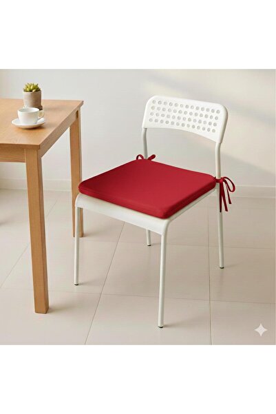 TEZKOTEKSTİL 40x40cm Düz Sünger Bağlama İpli Sandalye Minderi | Ev Tekstil Ku...