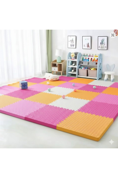 CARPAZAR 24 lü Puzzle Set Eva Tatami Minder Zemin Kaplama Oyun Spor Halısı 50...