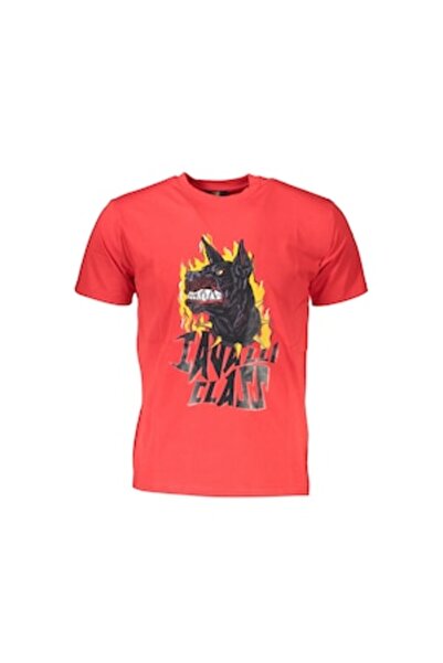 Cavalli Class Men's T-shirt, CAVALLI CLASS, Regular Fit, Logo, Red, 100% Cotton, M