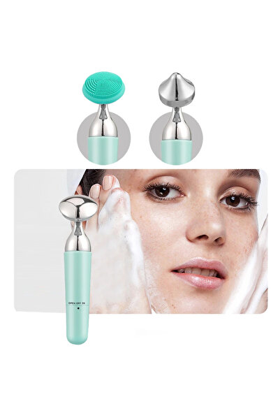 Naturalove Yüz Masaj Aleti Göz altı ve temizleme başlığı 3 in 1