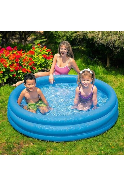 OEM Inflatable pool for children, portable with 3 rings for small children, s...