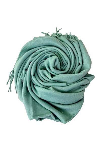 velve Esarfa Cashmere Sparkle, pentru femei, in cutie cadou, Verde menta