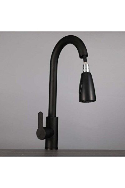 Generic Black Pull-Out Sprayer Base Kitchen Mixer
