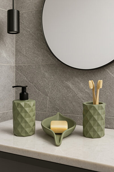 Zigzag Home Decorative Bohemian Style Cross Pattern Bathroom Set Liquid Soap ...