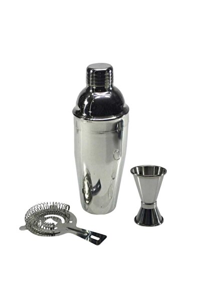 Generic Brand Professional Steel Cocktail Shaker Set 750 Ml, Stylish and Dura...