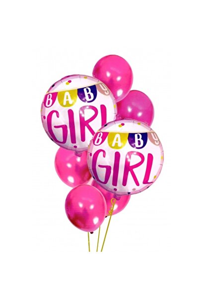 Avex Set 7 buc. baloane pentru Zi de Nastere Fetite, culoare Roz, 30-46cm