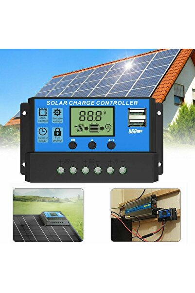 Avex Controler/Regulator de incarcare panou solar, 12 - 24V, 30A, mini dual USB