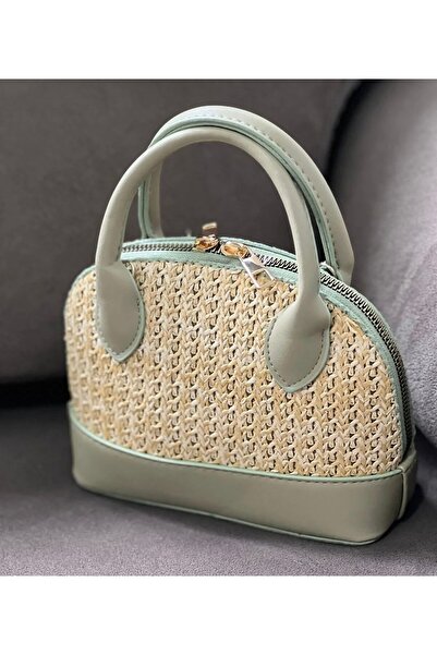 ÖZAR STORE Kadın Hasır Detaylı Yeni Sezon El ve Omuz Çantası