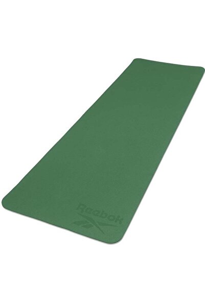 Reebok Yoga Mat 6mm - Dark Green - Non-slip Cushioned for Comfort - Ideal for Yoga & Pilates