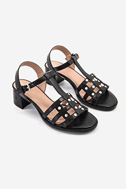 Geox Women Sozy Mid Adjustable Sandals, Black