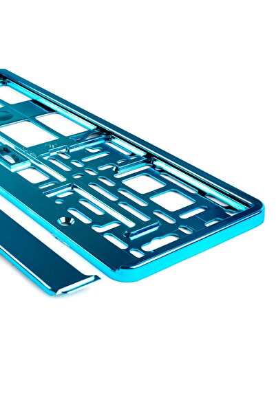 AMIO Suport numar inmatriculare din plastic, calitate Premium, culoare TURQUOISE