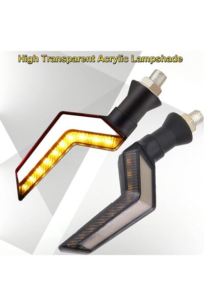 Avex Set 2 lampi Semnalizare Moto, model BUMERANG, cu 2 functii, pozitie si s...