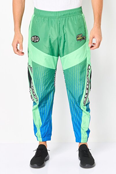 Lacoste Men Regular Fit Graphic Print Track Pants, Green