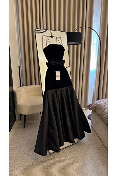 Nareen Fashion فستان سهرة أنيق باللون الاسود العميق، يتميّز