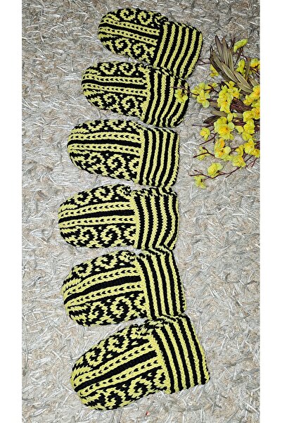 Butik Gültürkmen El Örgüsü Beş Şiş Kışlık Patik %100 Polyester