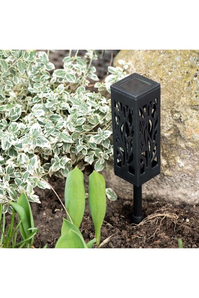 Avex Set 4 lampi solare de gradina cu picior tip "Lampion" cu LED