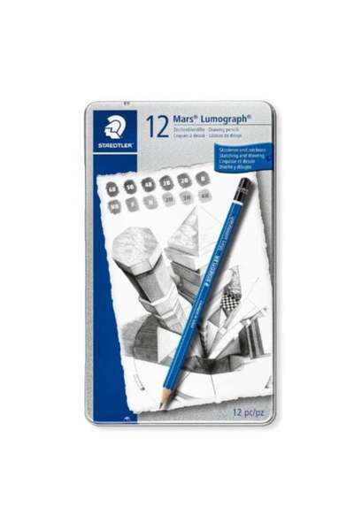 Stadler Mars Lumograph Graphite Pencils Set - 12 Pieces
