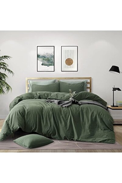 OEM Bed Linen, Ranforce Cotton, Grass Green, Double, 70x70, 180x200, 4 pieces