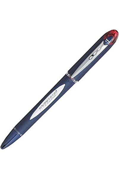 UNİ-BALL قلم حبر جاف Uni Jetstream - حبر أحمر، سن 0.7 مم