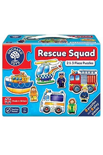 Orchard Toys Set of 6 puzzles Rescue Squad (2 and 3 pieces)