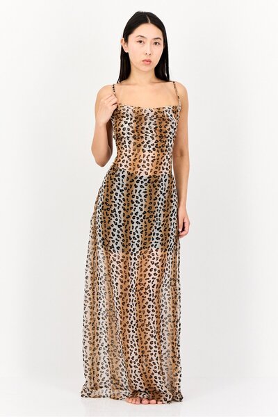 Brave Soul Women Sleeveless Beach Dress, Multicolor