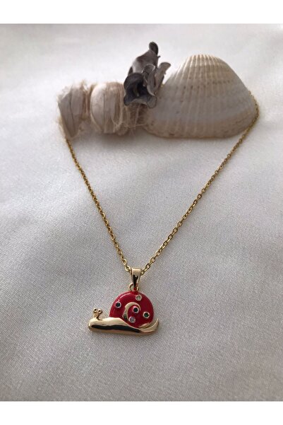 Alışveriş Kasabası Steel Necklace with Snail Figure