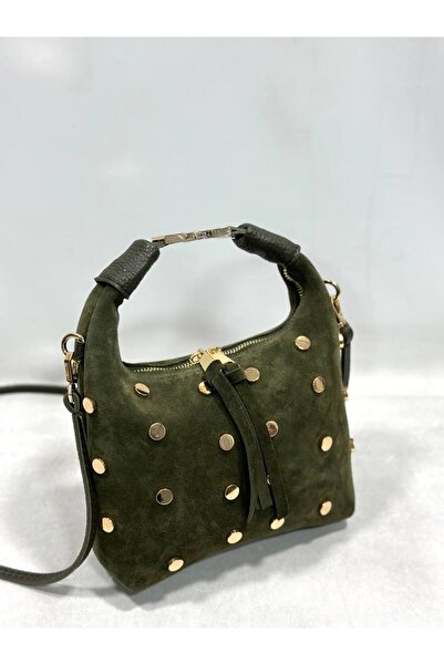 çkn sedat çakan çanta & fular & aksesuar Zimba Genuine Suede Leather Women's ...