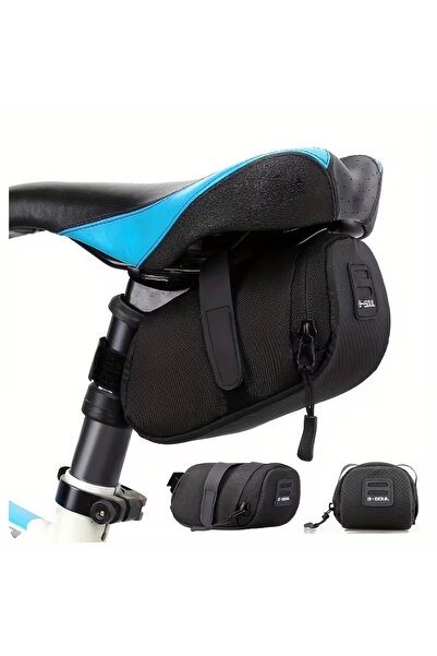 FIXATO Geantă pentru șa de bicicletă, asamblare ușoară, curea reglabilă, mate...