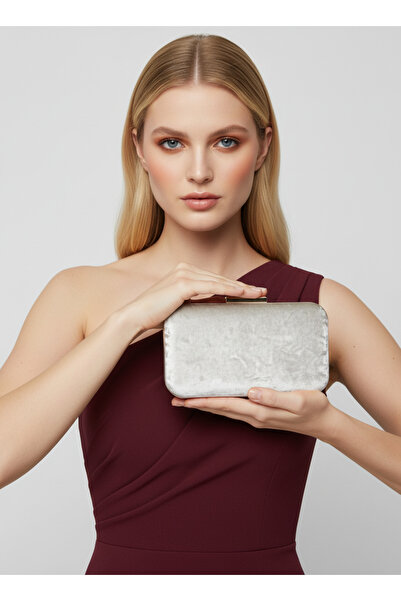 Wedding Fashion Geantă de seară pentru femei din catifea ondulată de lux, cu ...