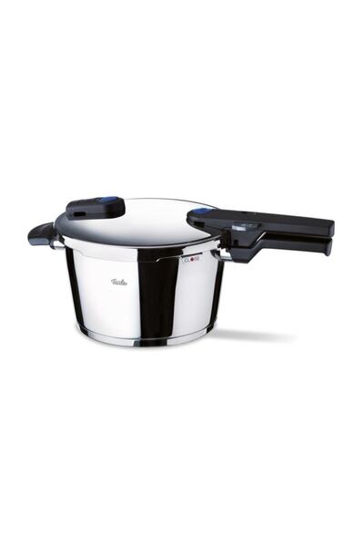 Fissler Vitaquick Bluepoint 4.5 Lt Düdüklü Tencere 18/10 Paslanmaz Çelik Ölçüm Cetveli Mat Cila 1 Adet